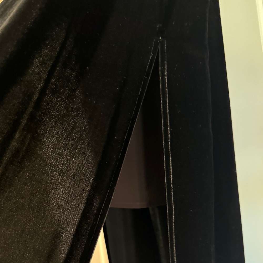 Velvet long split top - Picture 3 of 6